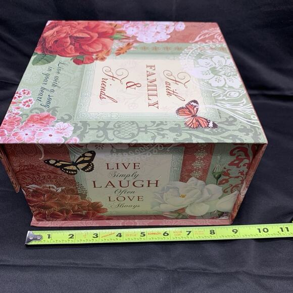 Lot of 5 Decorative Book Gift Boxes Floral Peacock Butterflies Ashland Abbington - Picture 4 of 16